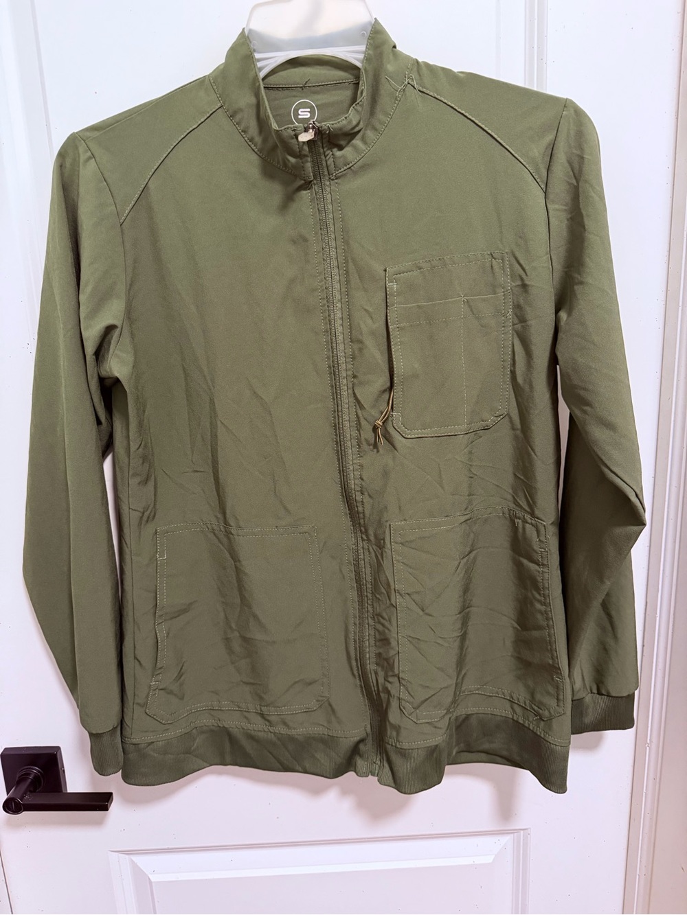 Lightweight Olive Green scrub Jacket - Women's